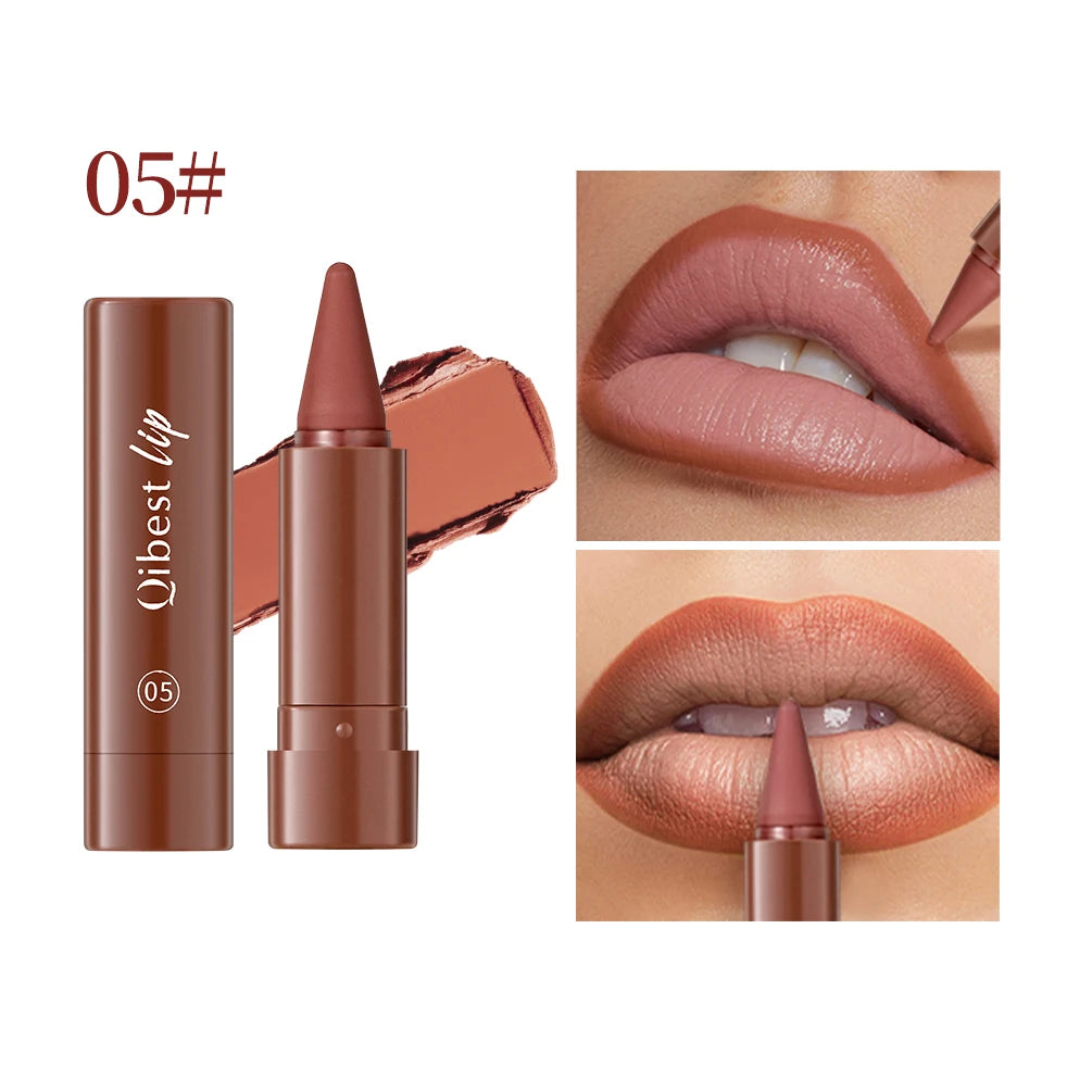 Tapered Gradient Lip Liner Matte Nude Brown Velvet Lipstick Waterproof Non Sticky Contouring Tint Lipliner Crayon Lip Makeup Peaceful Pleasures Health and Wellness 05