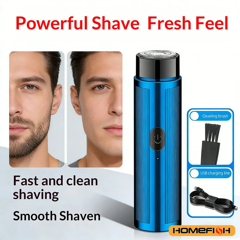 Portable Mini Electric Shaver – Rechargeable, Unisex (Men & Women) & Car-Compatible Grooming Tool Peaceful Pleasures Health and Wellness