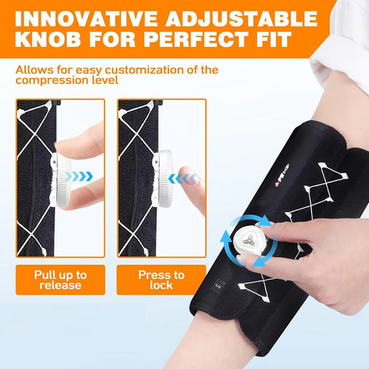 1PCS Adjustable Knob Elbow Night Splint Brace for Cubital Tunnel & Ulnar Nerve Pain, Prevent Bending, Left/Right Arm Support Peaceful Pleasures Health and Wellness