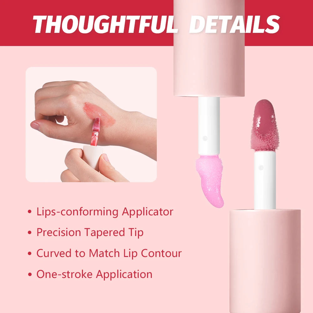 Moisturizing & Plumping Lip Gloss High Shine or Shimmer Finish Long Lasting Hydration Care Fresh Sensation Non-Sticky Lip Gloss Peaceful Pleasures Health and Wellness