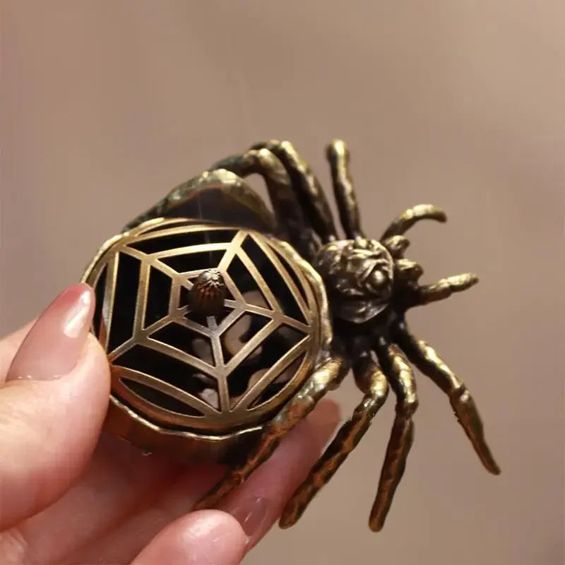 Spider Incense Cone Holder – Mini Metal Zen Burner | Home Décor