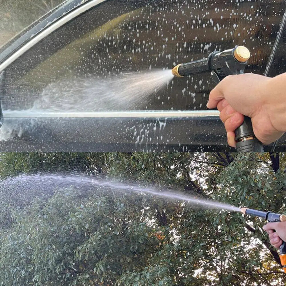 High-Pressure Garden Hose Spray Nozzle | Multi-Pattern Water Blaster