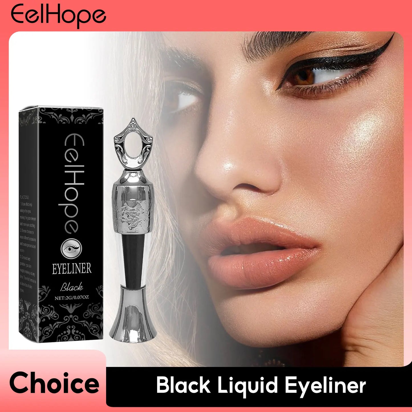 Eelhope Black Liquid Eyeliner – Waterproof & Long-Lasting