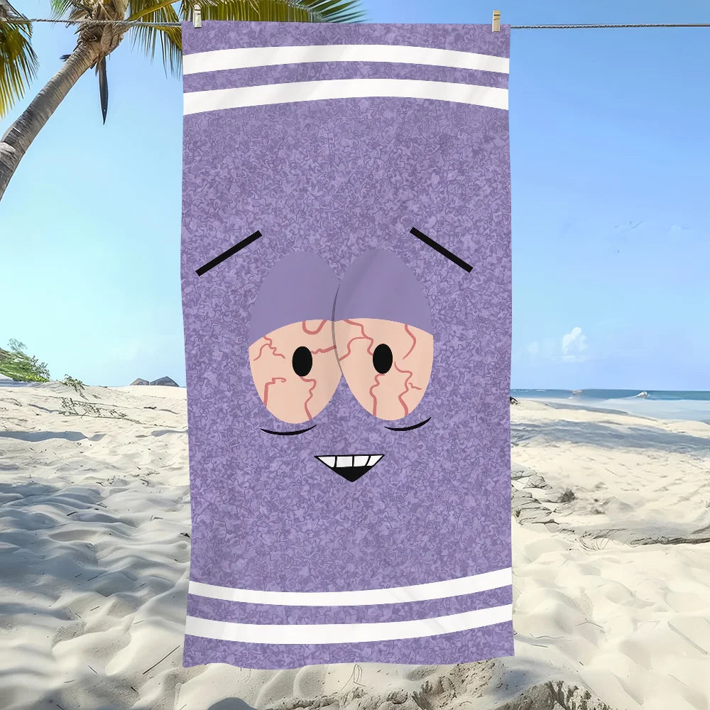 Towelie Cartoon Microfiber Quick-Dry Beach Towel | Fun Print Microfiber Beach Towel Peaceful Pleasures Health and Wellness 5 70x140cm