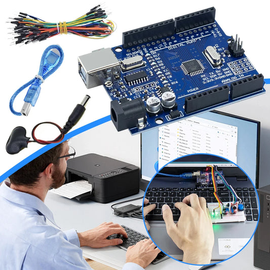Arduino UNO R3 Starter Kit – Breadboard, Sensors & Components Arduino Starter Kit Peaceful Pleasures Health and Wellness Default Title