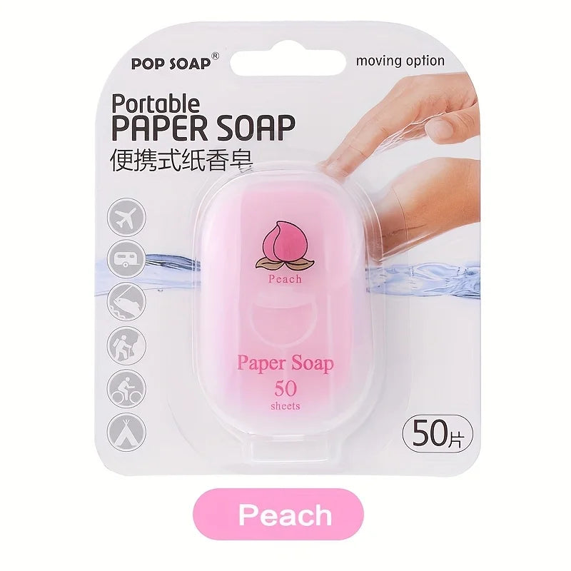 Portable Paper Soap Sheets – Disposable Travel Hand Wash