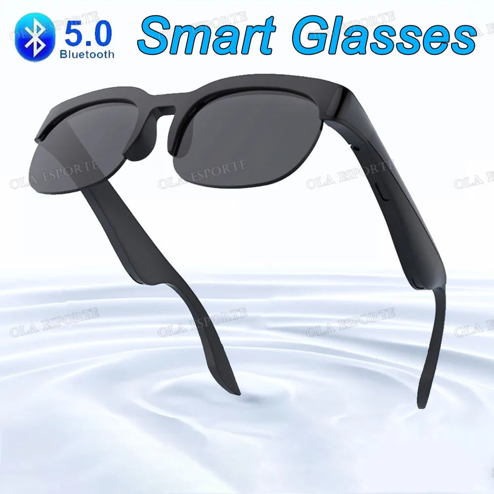 Smart Glasses Bluetooth Call Music Control Wireless Fashion Earbuds Gift Earbuds for Men Women Outdoor Sports Sunglasse 2026 New Peaceful Pleasures Health and Wellness Bk-Bk