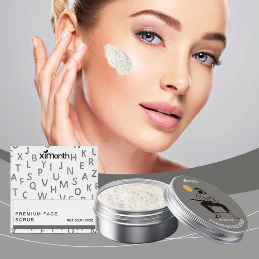 Ximonth Facial Scrub – Deep Cleansing Pore Exfoliator 50g Facial Exfoliating Scrub Peaceful Pleasures Health and Wellness 3x50g