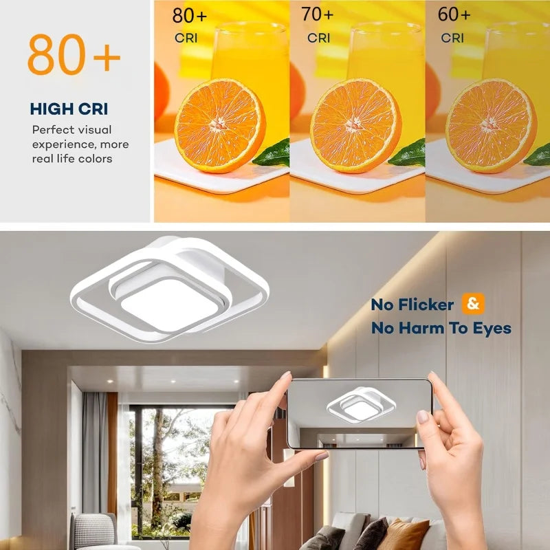 RUNTOIN Modern LED Ceiling Light | Living Room & Bedroom Lamp