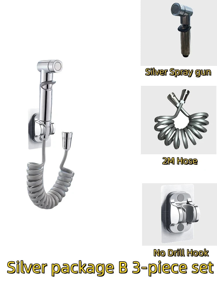 Handheld Bidet Sprayer Set – High-Pressure Bathroom Kit