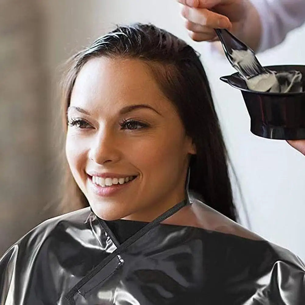 Waterproof Hair Coloring Cape | Salon Barber Hairdressing Gown