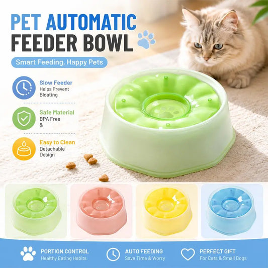 Floating Dog Water Bowl | No-Slip Slow Feeder for Cats & Dogs Pet Water Bowl Peaceful Pleasures Health and Wellness