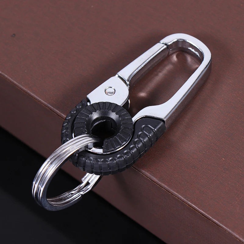 Carabiner Keychain Stainless Steel Double Ring Hook – EDC