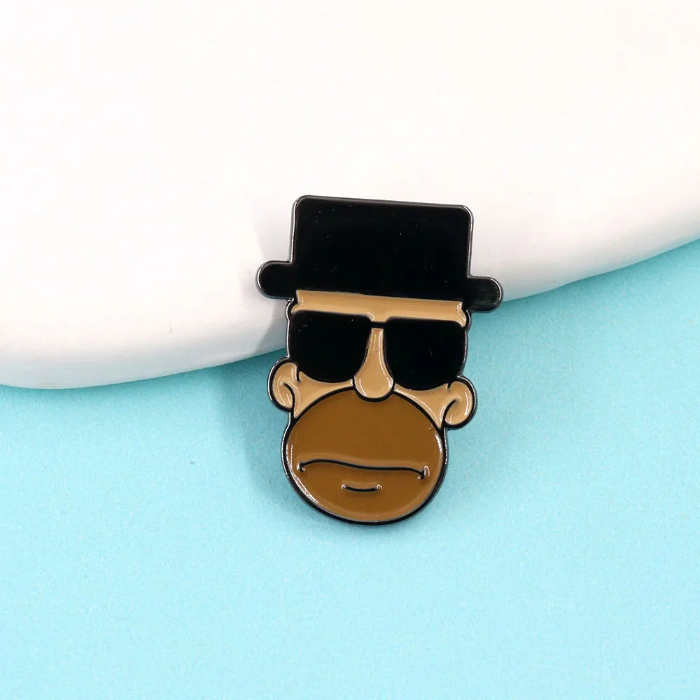 Breaking Bad Heisenberg Fan Brooch – Zinc Alloy Pin Badge
