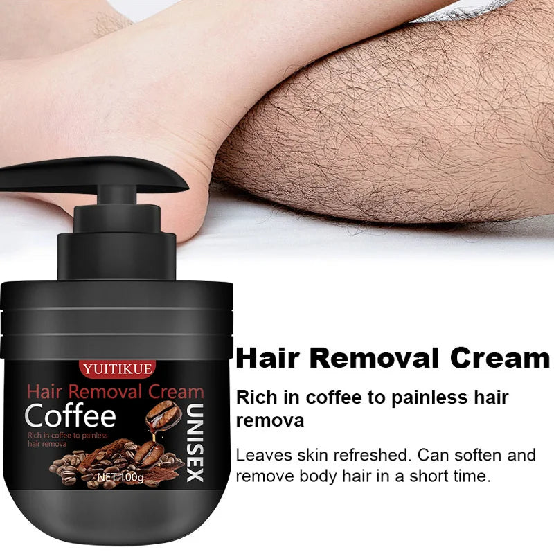 YUITIKUE Men's Hair Removal Cream – Painless & Nourishing 100g Hair Removal Cream Peaceful Pleasures Health and Wellness