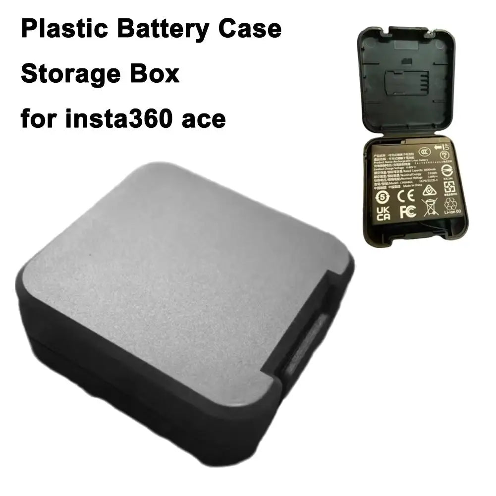1Pcs Plastic Battery Case Storage Box Cover Action Camera Accessories For Insta360 Ace Pro battery storage box Peaceful Pleasures Health and Wellness