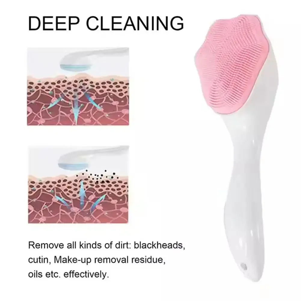 Silicone Face Scrubber & Exfoliator Brush – Deep Pore Cleansing Peaceful Pleasures Health and Wellness