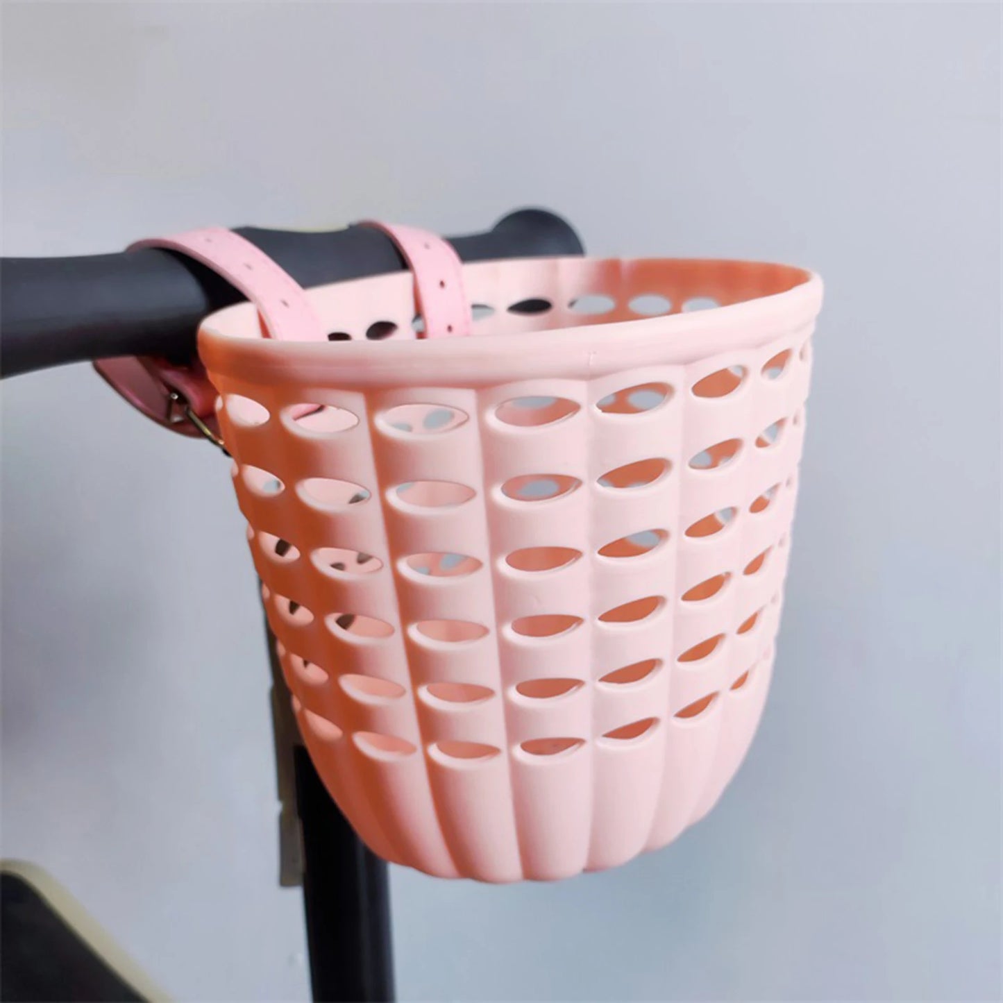 Children's Plastic Bike Basket with Installation Buckle Bike Hanging Basket for Kids Holiday Birthday Gift Peaceful Pleasures Health and Wellness
