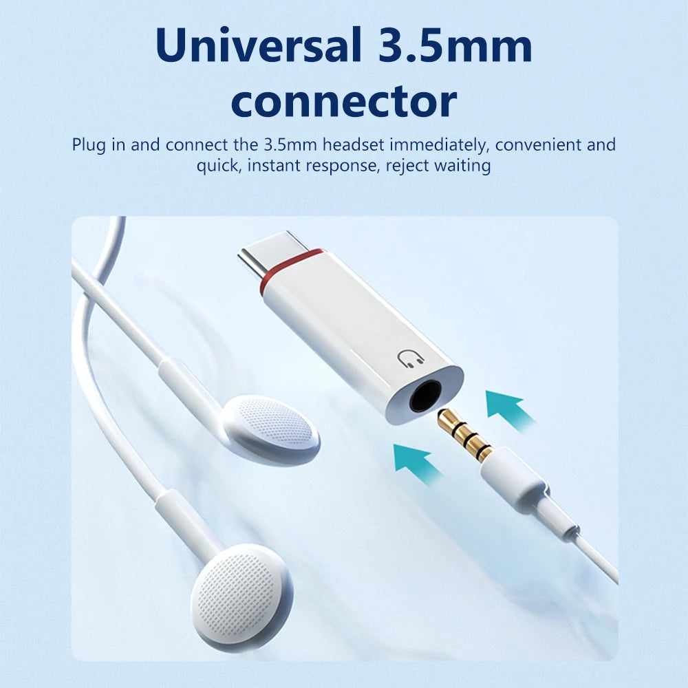 USB-C to 3.5mm Audio Adapter | AUX Headphone Converter Peaceful Pleasures Health and Wellness