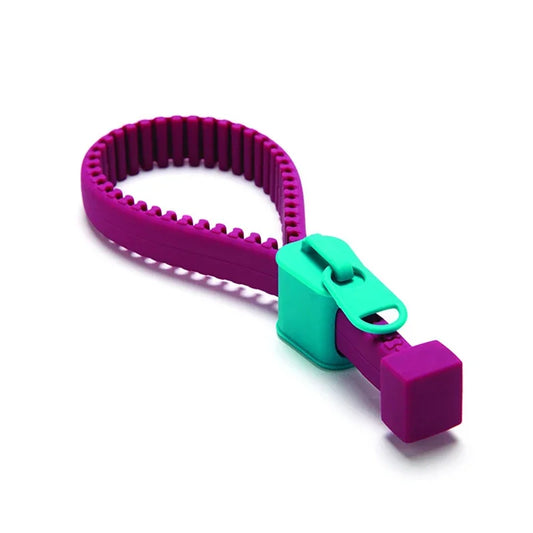 Zipper shape can opener household kitchen multifunctional durable silicone non-slip lid opener labor-saving jar opener canister Peaceful Pleasures Health and Wellness