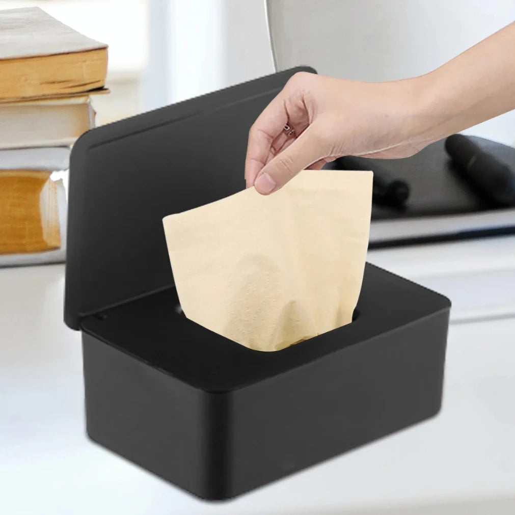 Dustproof Wet Wipes Dispenser Box with Lid | Home & Car
