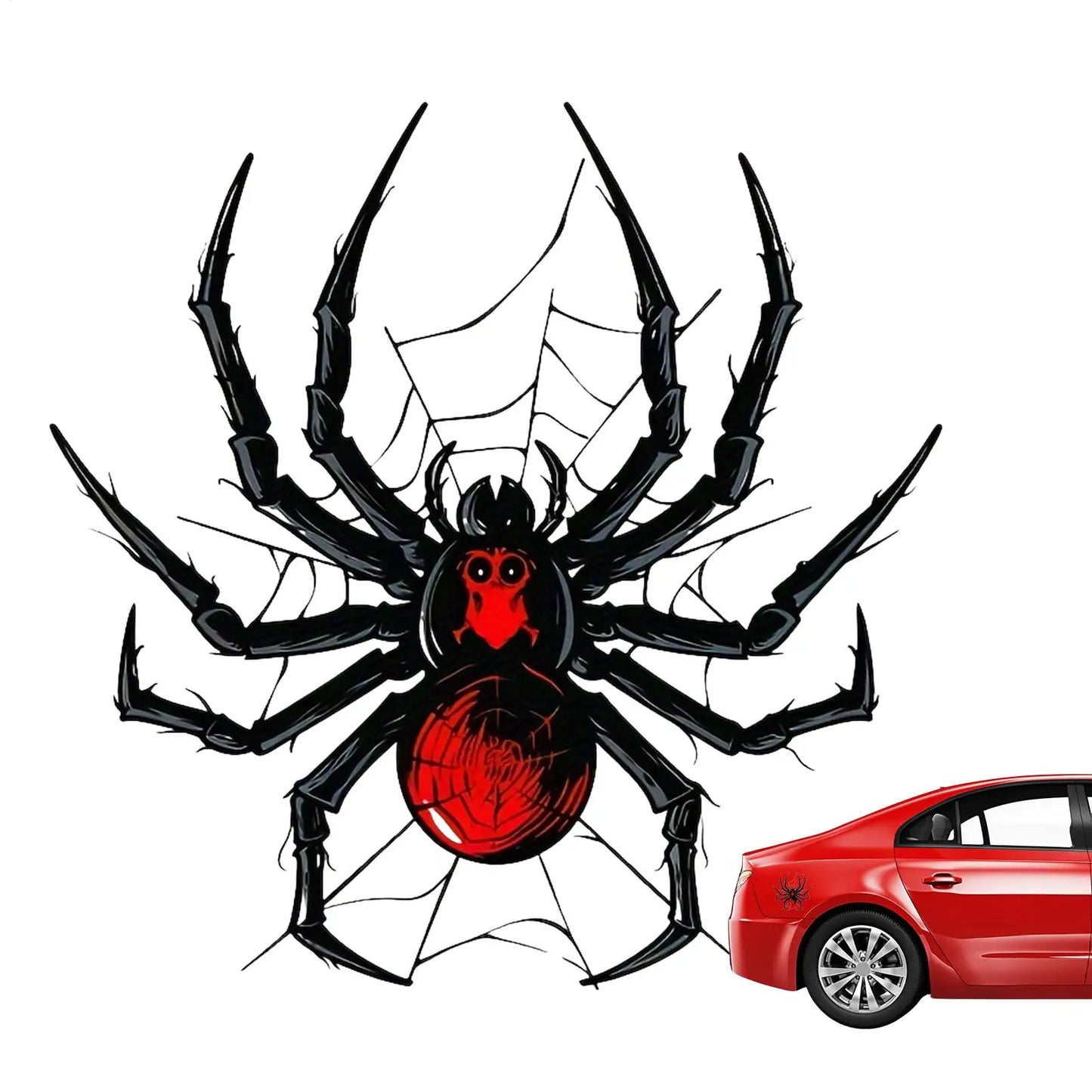 3D Spider Vinyl Decal Sticker for Car & Motorcycle | Gothic Vinyl Car Decal Peaceful Pleasures Health and Wellness