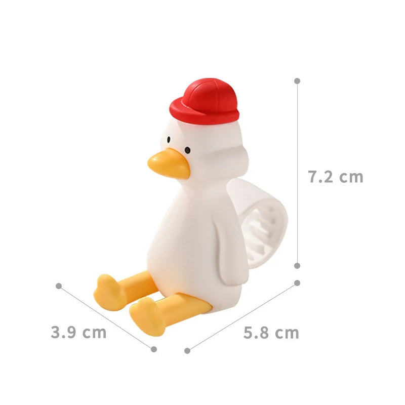 New Bear Duck Punch-free Door Anti-collision Pad Room Bathroom Door Handle Silicone Silent Protection Pad Door Handle Cover Peaceful Pleasures Health and Wellness A6