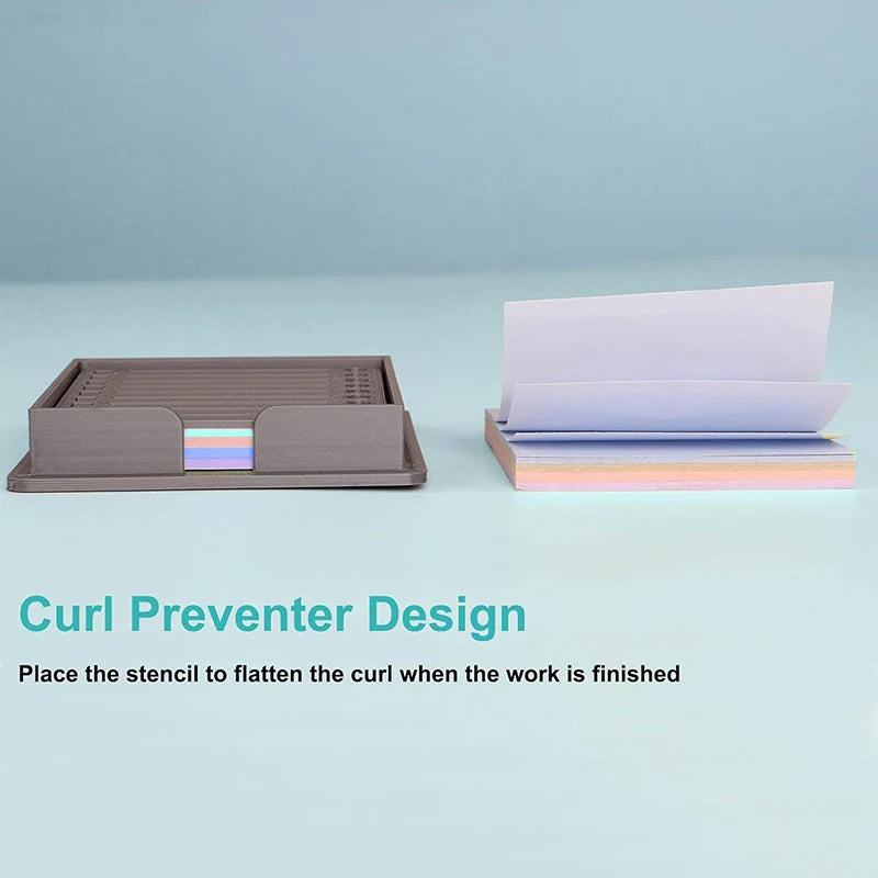 Sticky Note Dispenser Organizer with Template | HELTC