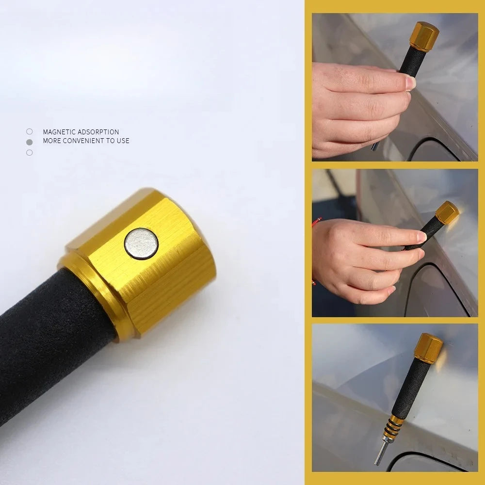 4Pcs Traceless Car Dent Repair Tool Pen Shape Anti-slip Removable Auto Body Dent Puller Kit Peaceful Pleasures Health and Wellness