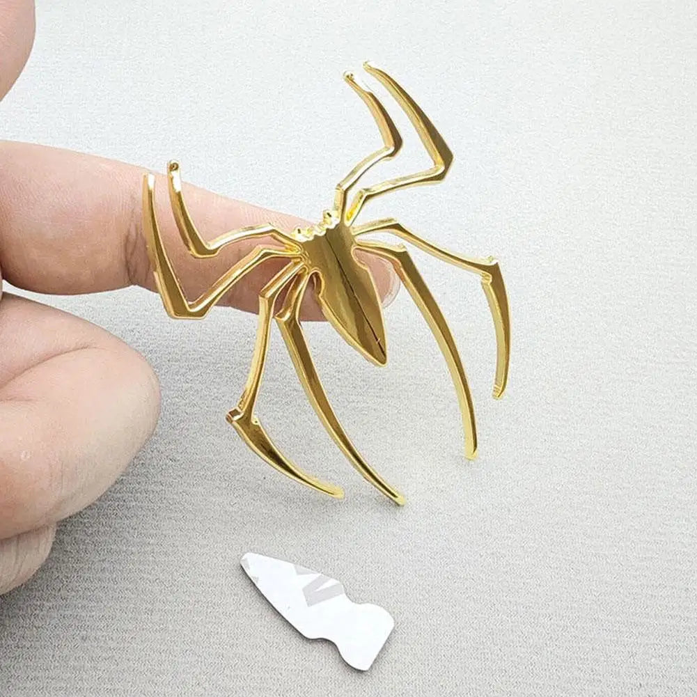 3D Metal Spider Car Sticker Personalized Auto Decal Creative Car Sticker Scratch Cover Decorative Sticker Window Decoration Peaceful Pleasures Health and Wellness