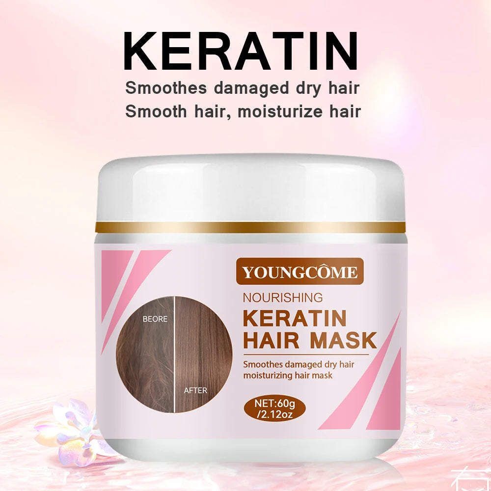 Keratin Collagen Hair Mask – Repair & Smooth All Hair Types Hair Care Peaceful Pleasures Health and Wellness