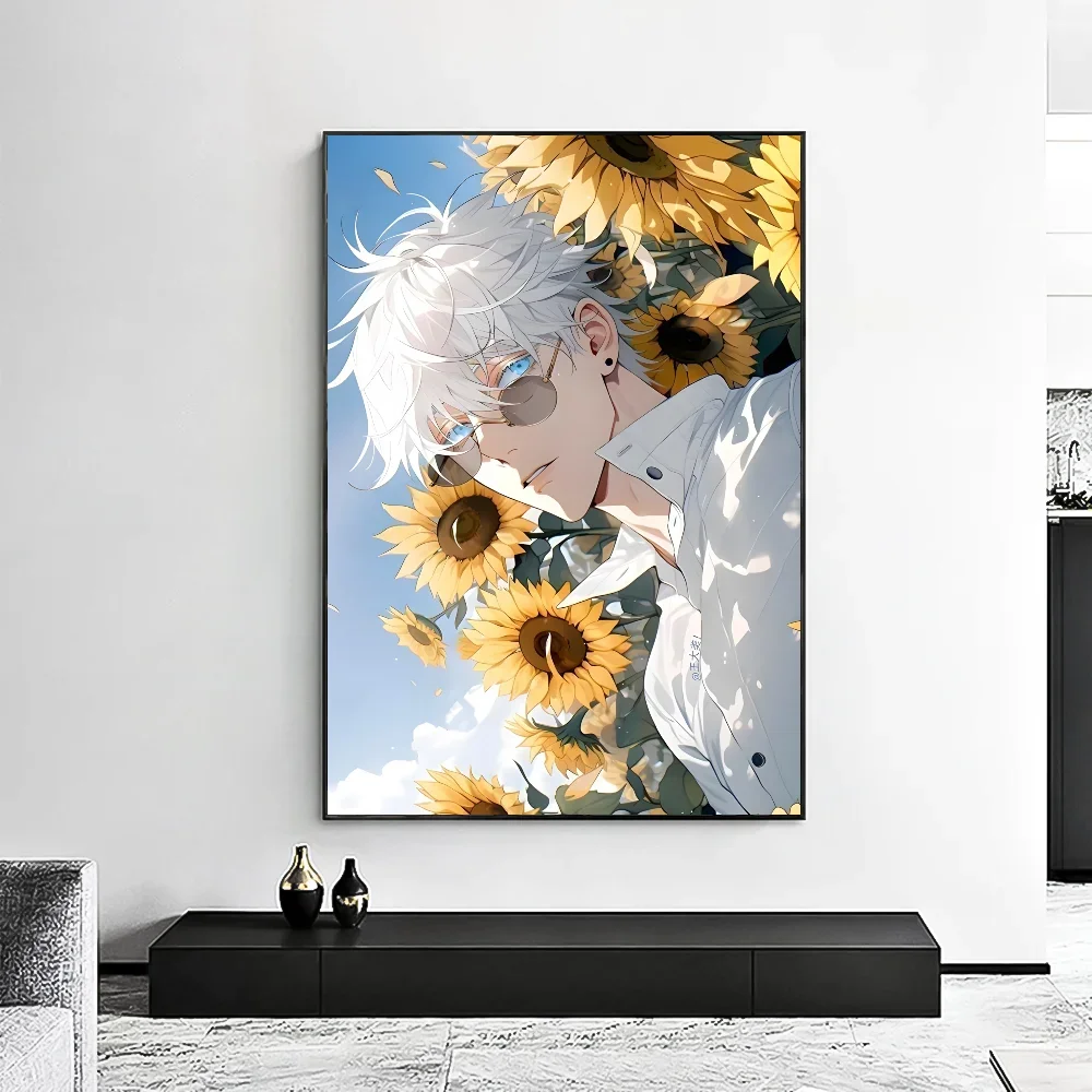 Satoru Gojo Canvas Wall Art | Jujutsu Kaisen Anime Poster
