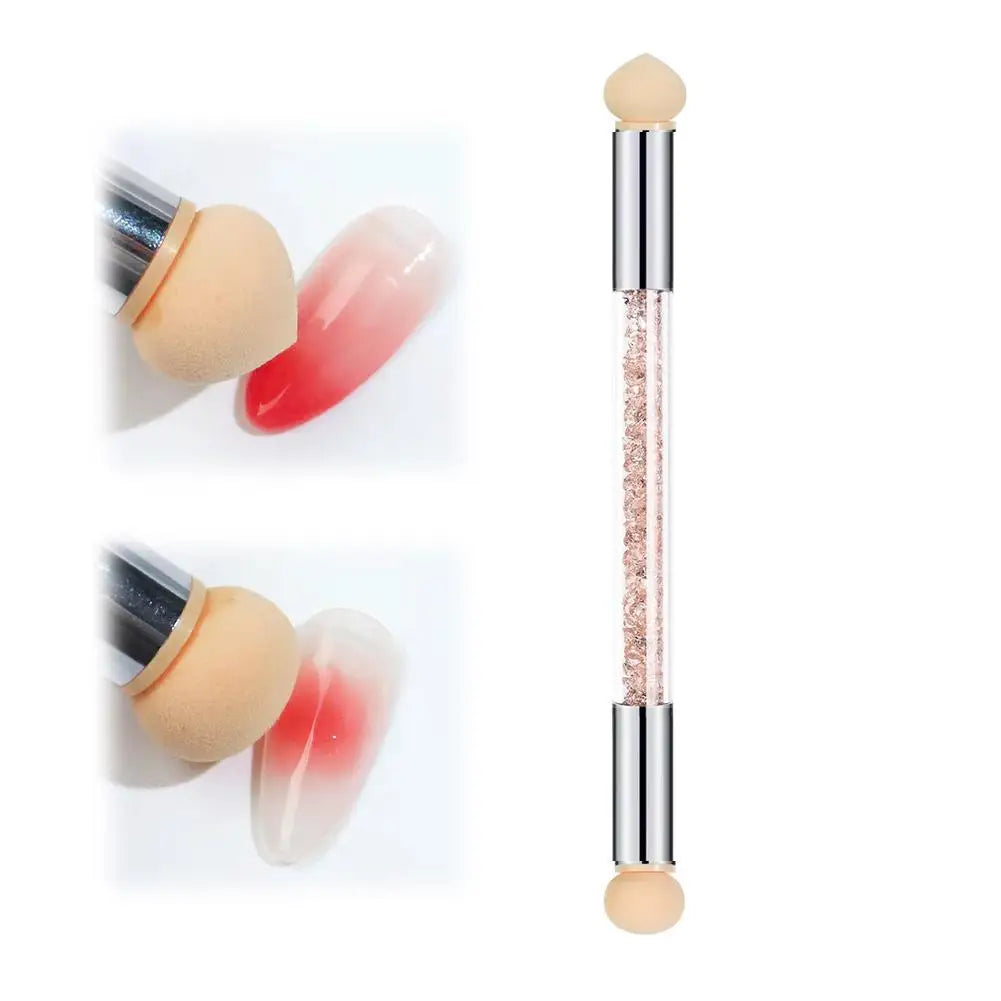 Double-Ended Gradient Sponge Pen | Rhinestone Nail Art Tool