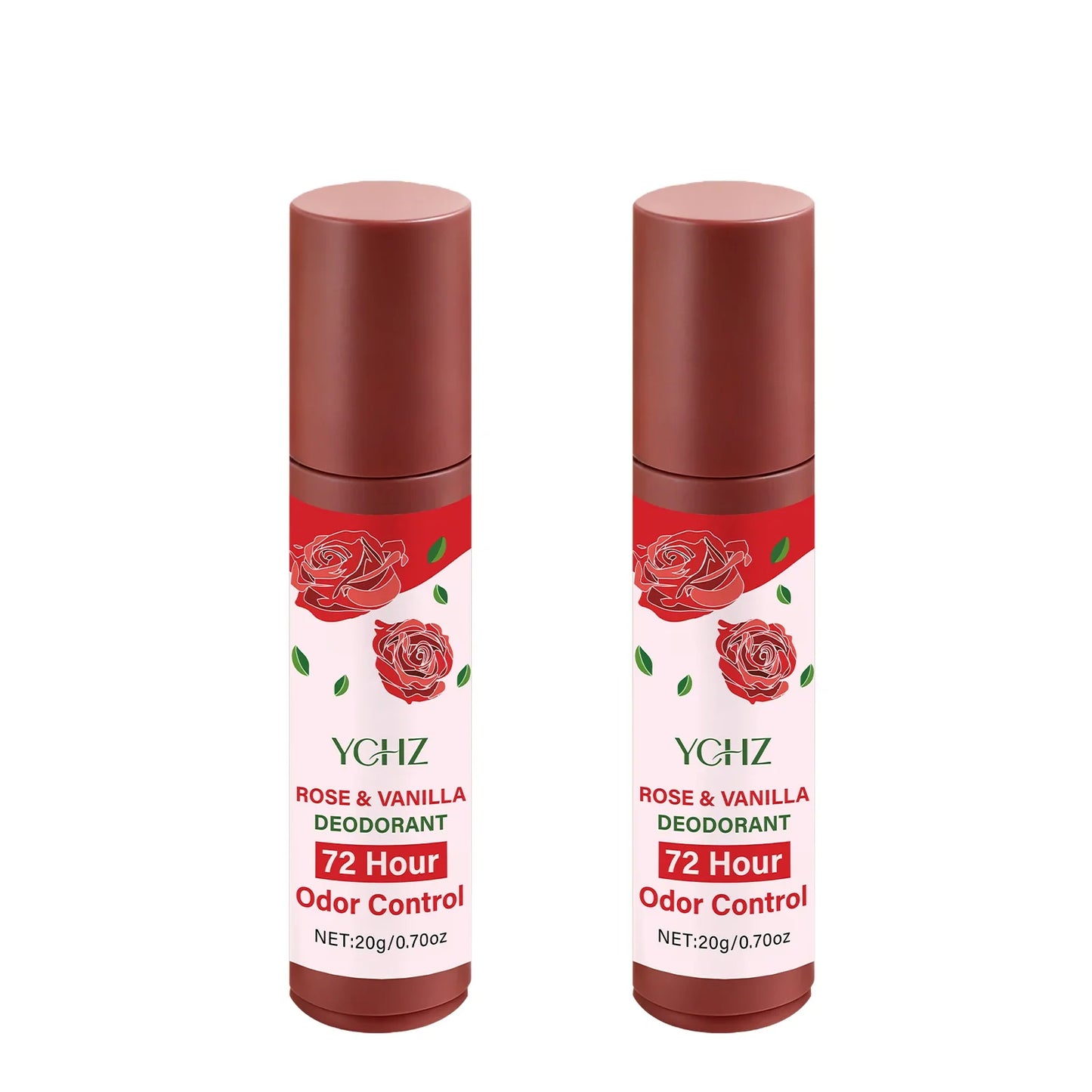 Rose Vanilla Jasmine Roll-On Deodorant | 72-Hour Plant-Based