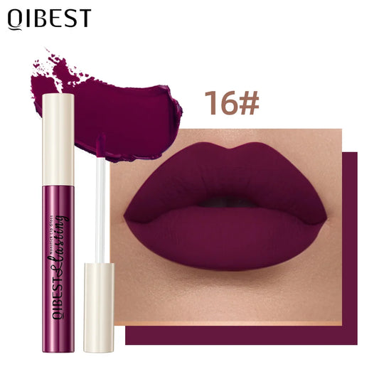 24 Colors Long Lasting Matte Nude Liquid Lipstick Waterproof Non-stick Cup Sexy Nude Red Brown Lip Gloss Lips Makeup Cosmetics Peaceful Pleasures Health and Wellness