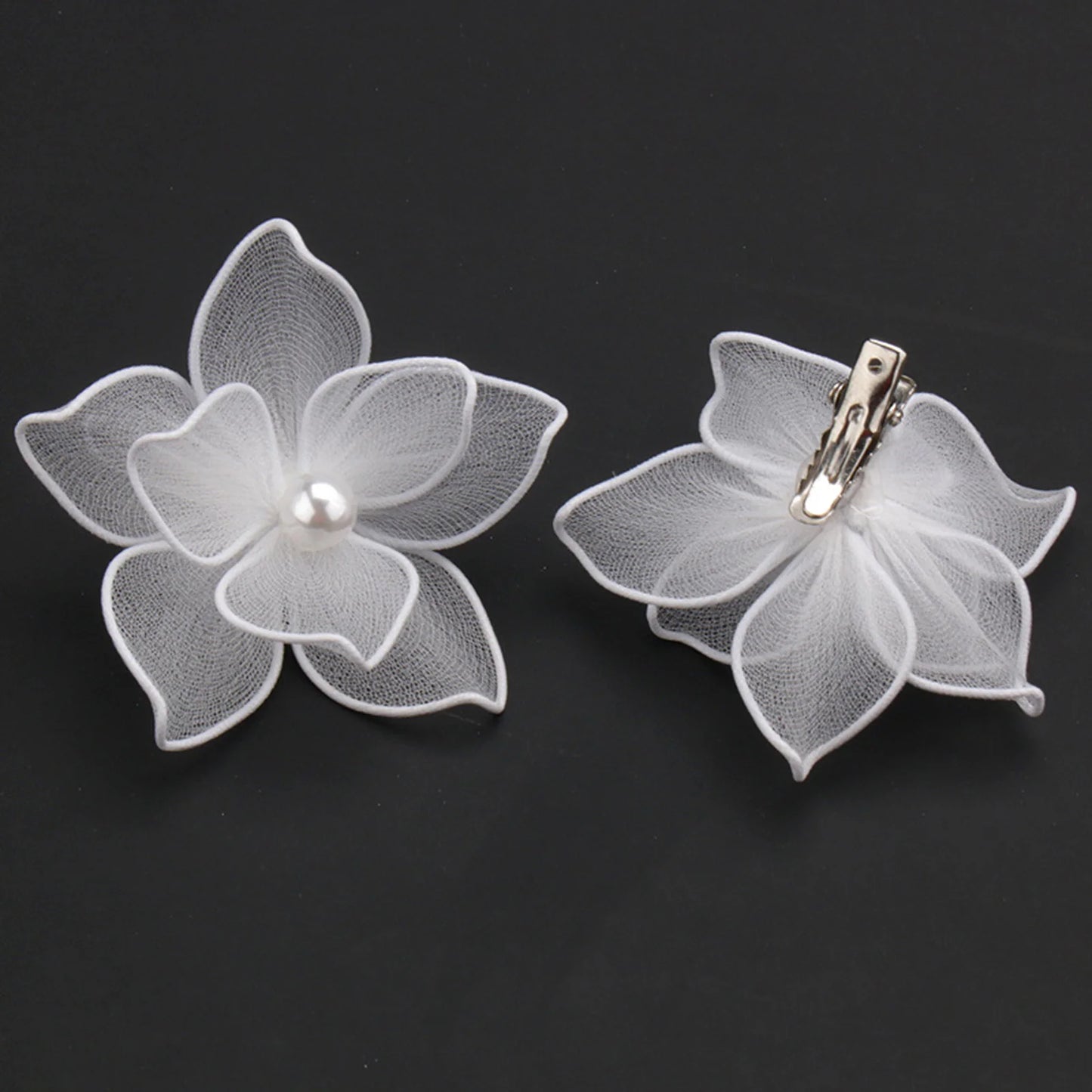 Woman Hair Clips Accessories Hairpin Sweet Fabric Flower Hair Weaving Jewelry for Wedding Banquet Chinese Clothes Party Peaceful Pleasures Health and Wellness