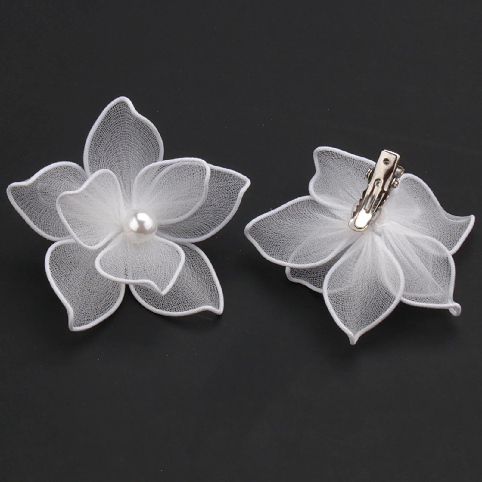 Woman Hair Clips Accessories Hairpin Sweet Fabric Flower Hair Weaving Jewelry for Wedding Banquet Chinese Clothes Party Peaceful Pleasures Health and Wellness