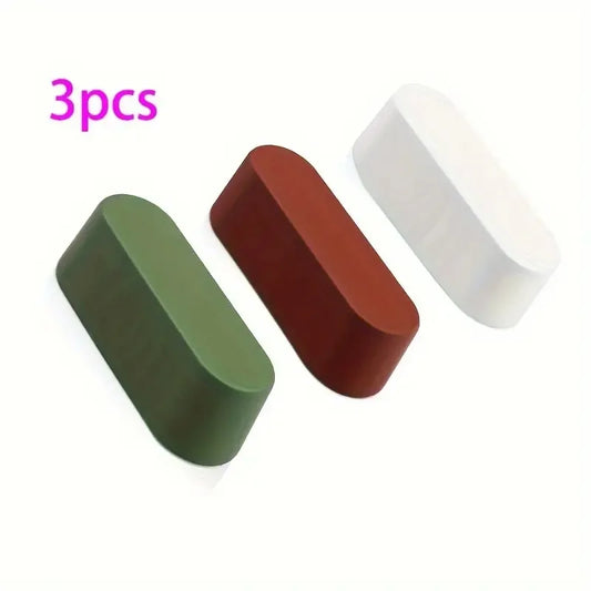 3-Piece Metal Polishing Compound Kit – Steel, Aluminum & Jewelry Peaceful Pleasures Health and Wellness 3pcs white red green