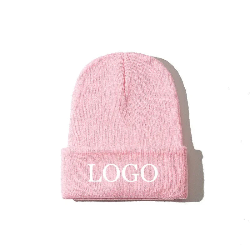 Custom Logo Ribbed Knit Beanie Hat | Unisex Winter Skullcap