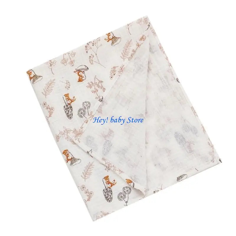 Cotton Muslin Swaddle Blanket – Soft, Lightweight Baby Wrap