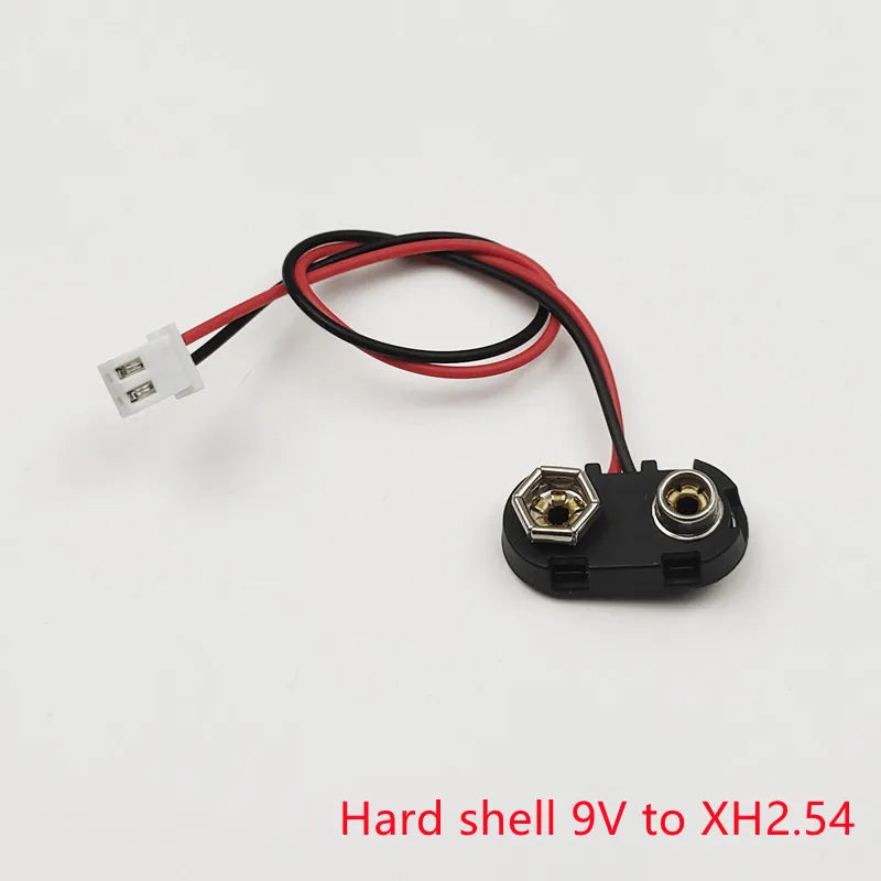 5PCS 9V Battery Buckle to Xh2.54 PH2.0 2P Terminal Wire 15cm DC Red Positive Black Negative Adapter Wire Peaceful Pleasures Health and Wellness Type-15