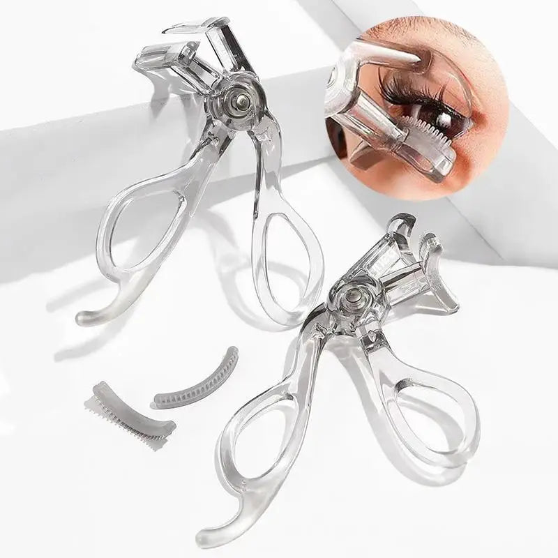 Portable Wide-Angle Eyelash Clip Lasting Eyelash Curler With Frameless Toothed Comb Professional Curling Tool Eye Makeup Tool Peaceful Pleasures Health and Wellness