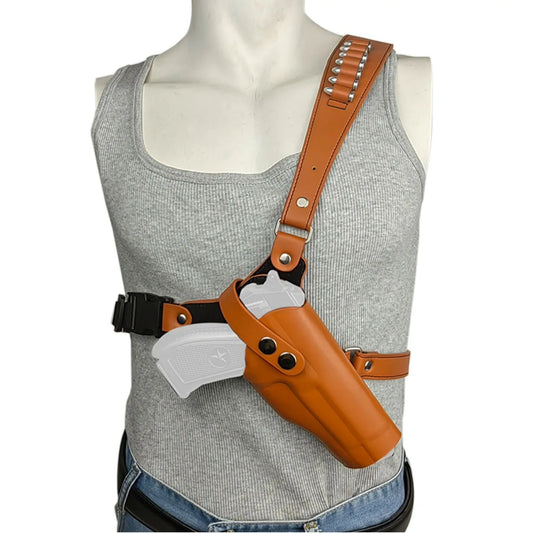 Gun Shoulder Holster PU Leather Adjustable Strap Universal Pistol Holsters Concealed Tactically Underarm Holsters Handgun Carry Peaceful Pleasures Health and Wellness