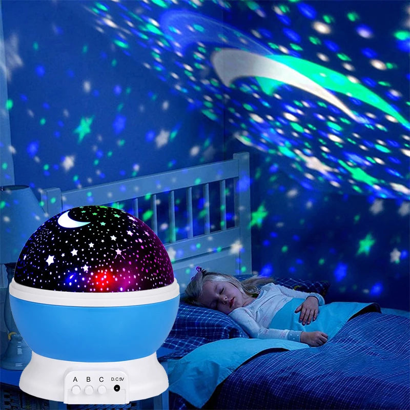 Starry Sky Projector Night Light Projector Baby Lamp Decor Rotating Starry Nursery Moon Galaxy Projector Table Night Lamp Peaceful Pleasures Health and Wellness