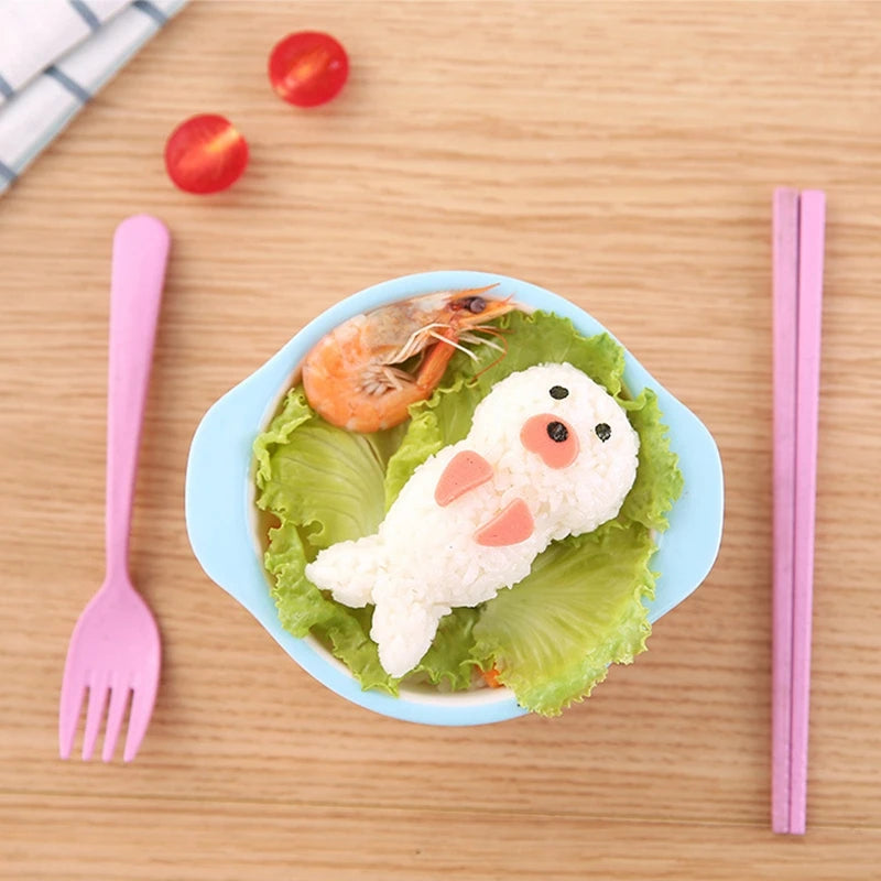 DIY Seal Style Rice Vegetable Roll Mold Commercial Sushi Mold Rice Bento Cutes Seal Shaped Rice Ball Mold Practical Baking Tools Peaceful Pleasures Health and Wellness