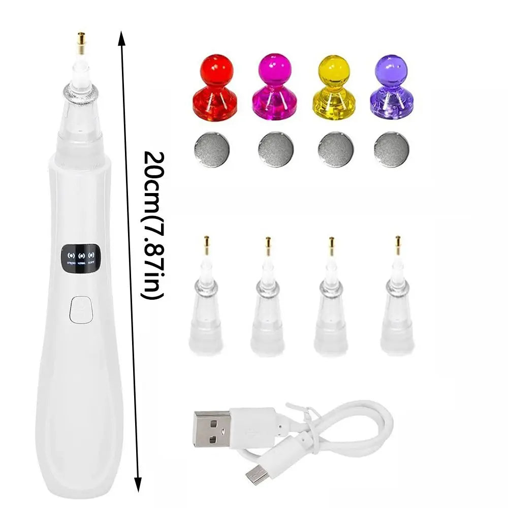 Portable Automatic Diamond Painting Pen Wireless DIY Diamond Paint Suction Device Practical 4 Replacement Tips Peaceful Pleasures Health and Wellness