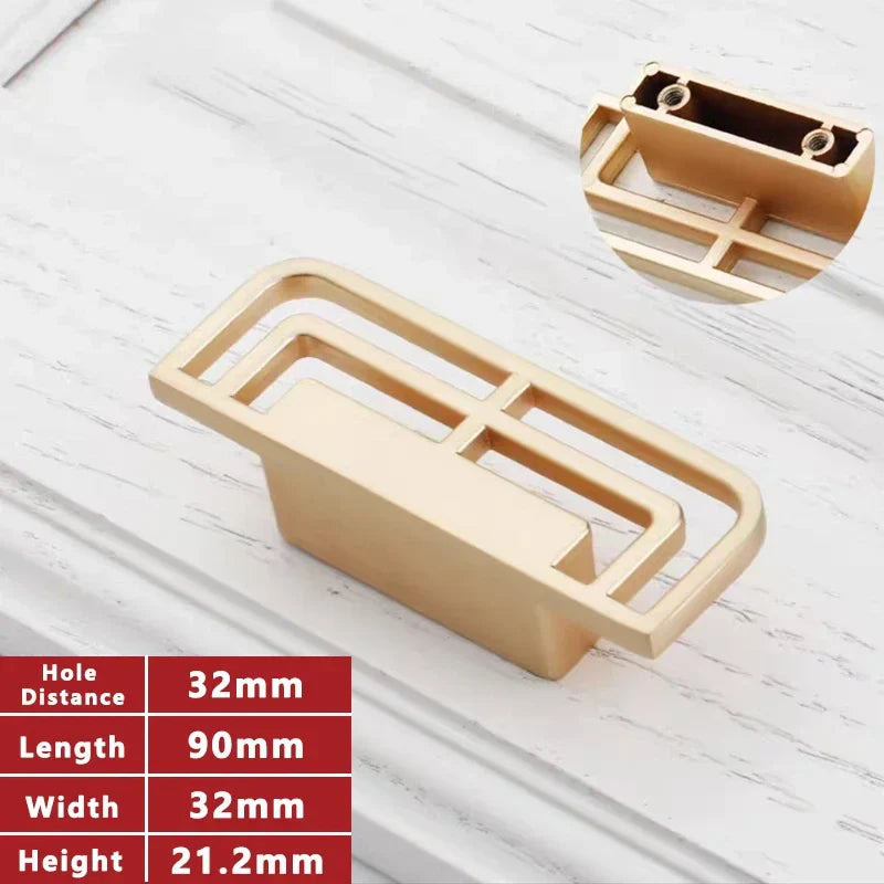 Vintage Brass Gold Cabinet Handles & Drawer Pulls | Zinc Alloy