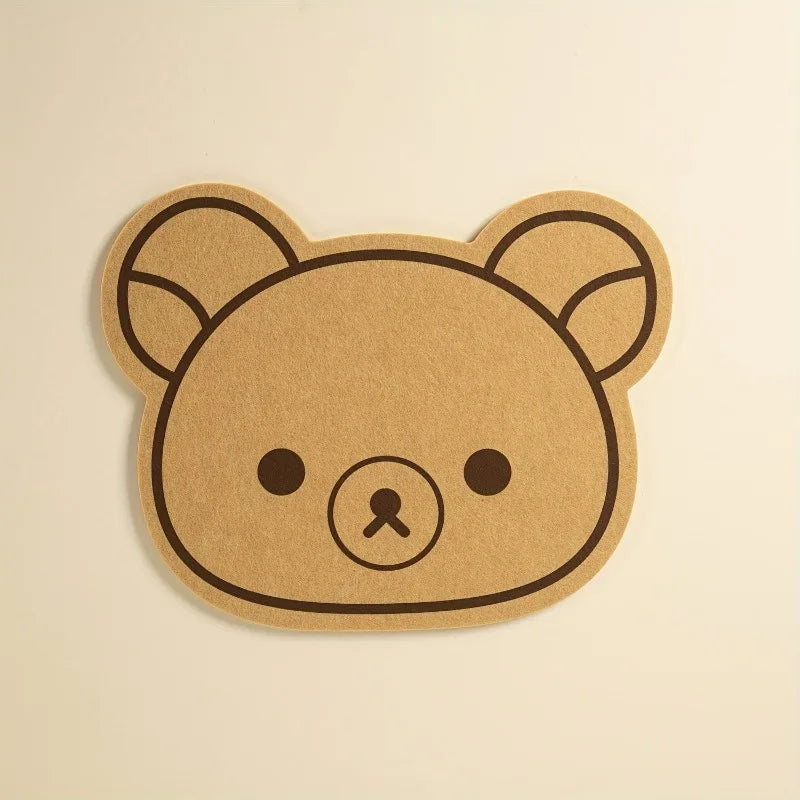 Bear-Shaped Pin Board | Wall-Mounted Rubber Bulletin Board