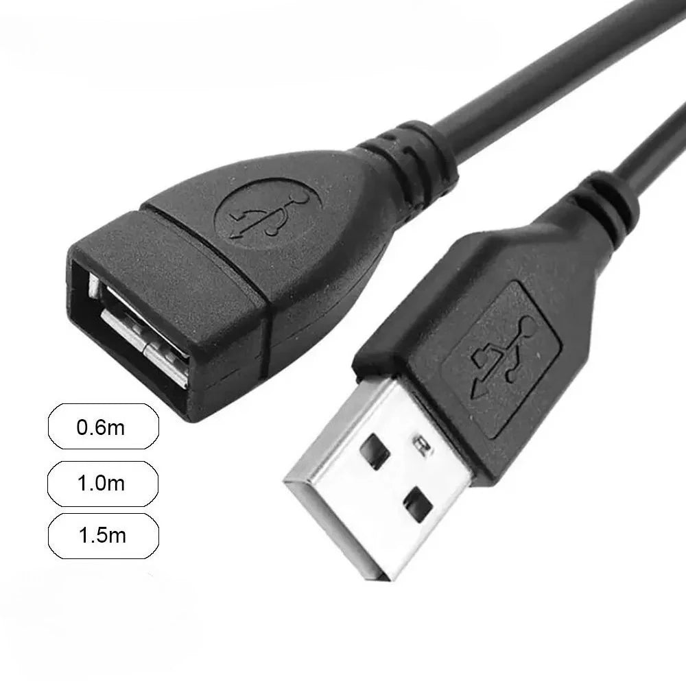 USB 2.0 A Male to Female Extension Cable | 0.6m 1m 1.5m