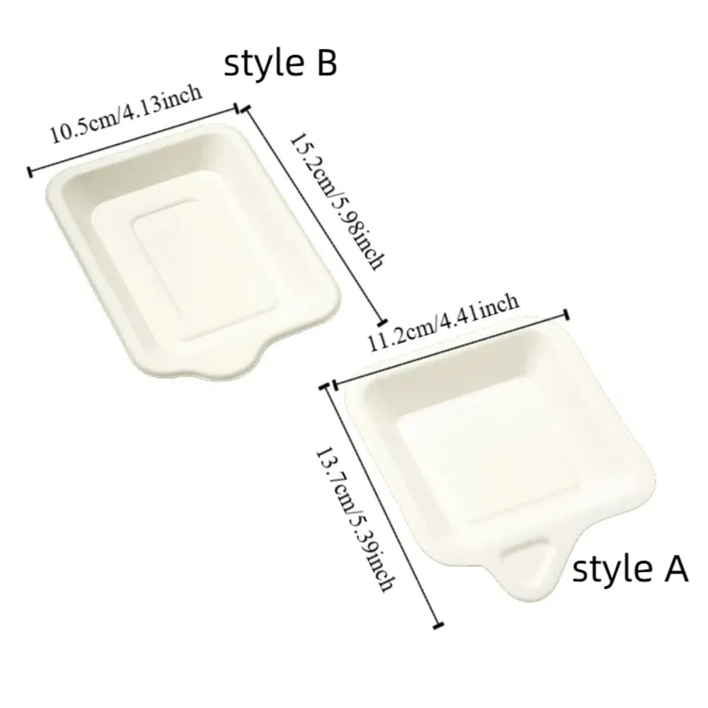 100-Pack Biodegradable Square Disposable Paper Plates | Eco Cake